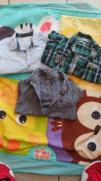 Lot 3 chemises manches longues