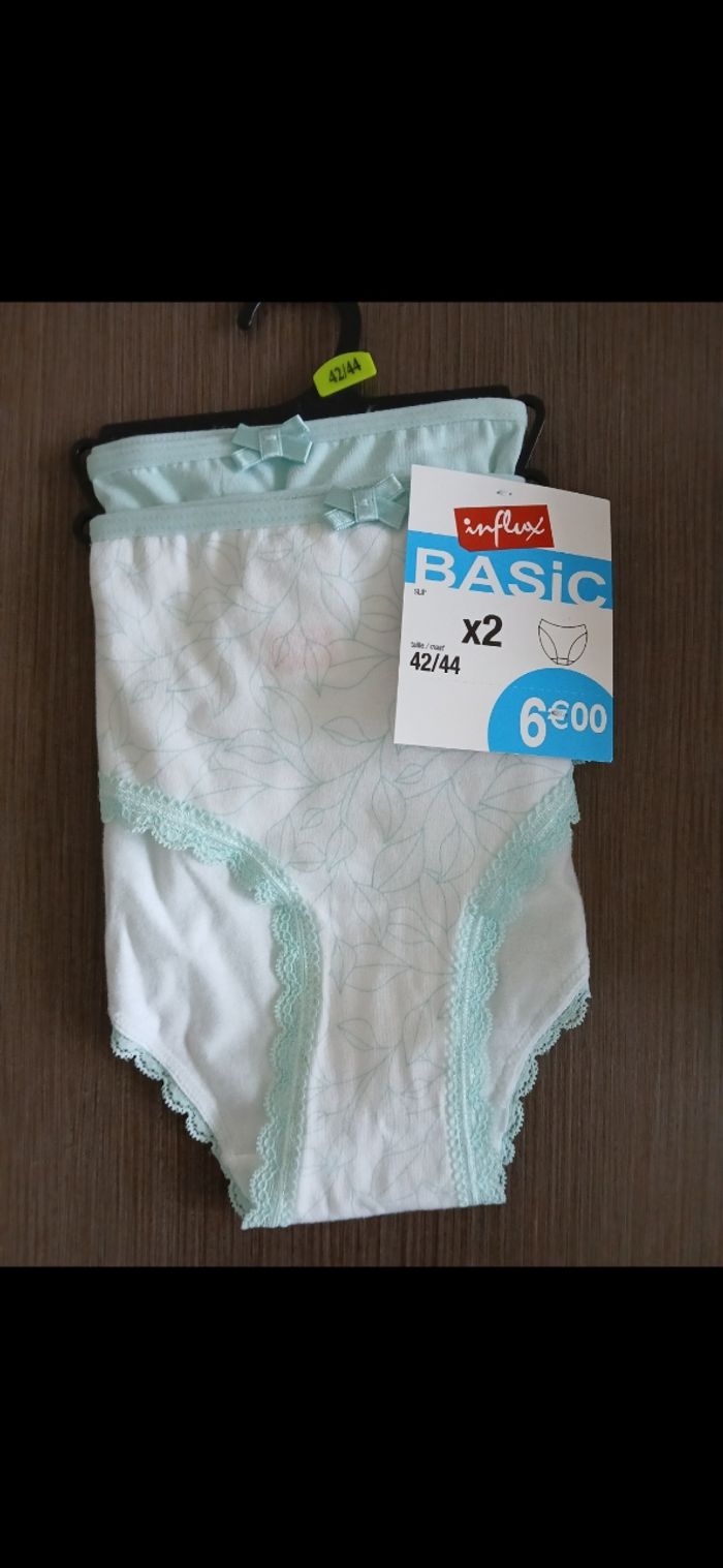 Lot de 2 culottes en coton 42/44