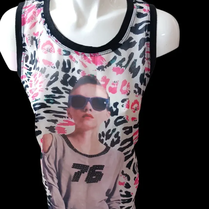 Tee-shirt femme taille l/xl paris et moi fashion - photo numéro 8