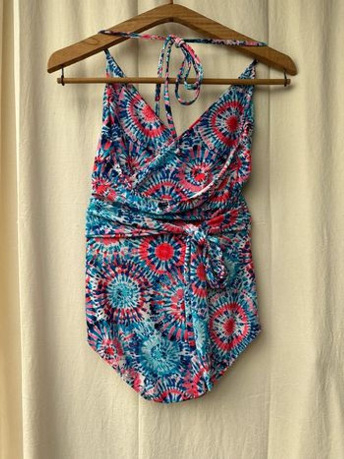 Maillot de bain 1 pièce avec ceinture à nouer - photo numéro 2
