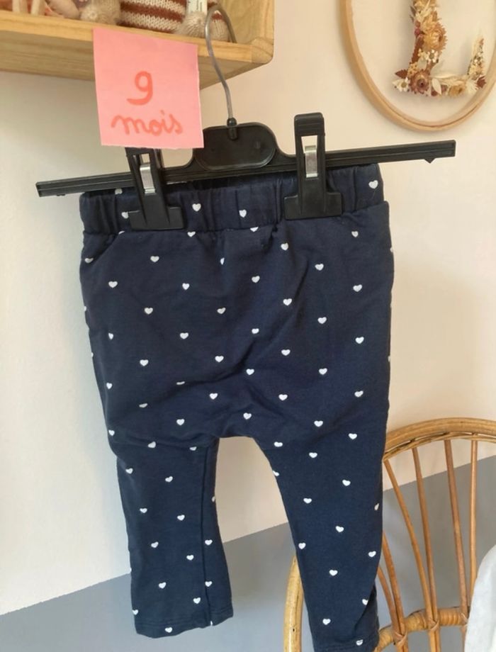 Pantalon souple bleu marine à cœur verbaudet - photo numéro 2