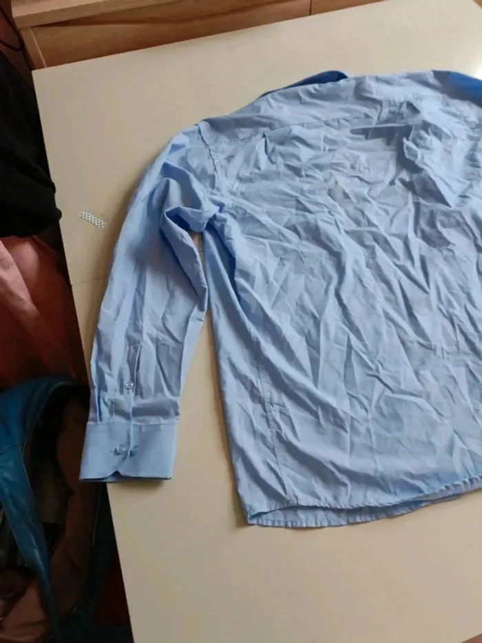Chemise manche longue bleu emporio fashion taille l - photo numéro 8