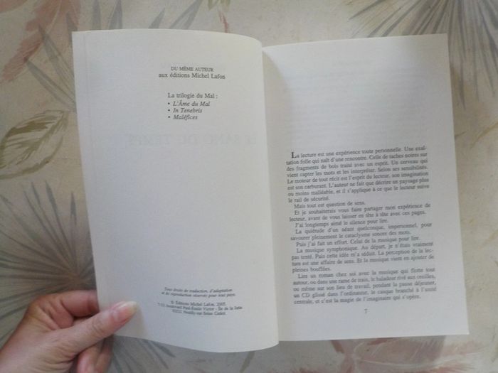 Le sang du temps de Maxime Chattam Ed. Michel Lafon - photo numéro 5