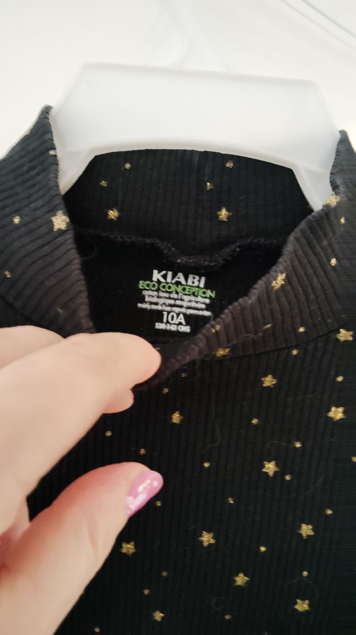 T-shirt col montant manches longues - photo numéro 2