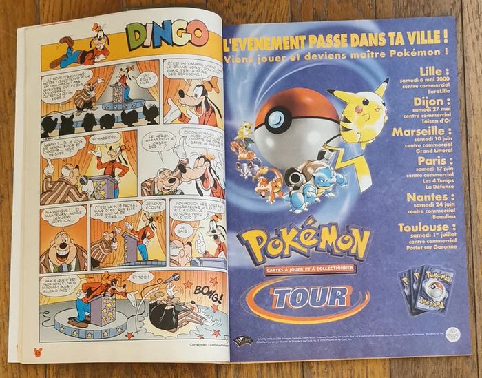 Ancien journal de mickey N°2505 avec cadeau carte bison futé 2000 vintage - photo numéro 4