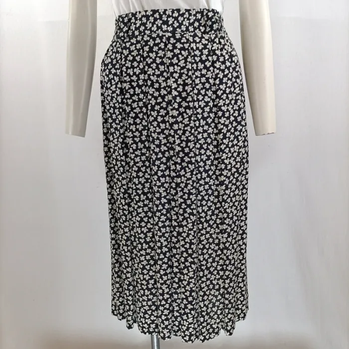 Ensemble vintage fleuri Paris 100 % viscose, jupe midi et veste boutonnée Betty Barclay 42 A1134 - photo numéro 19