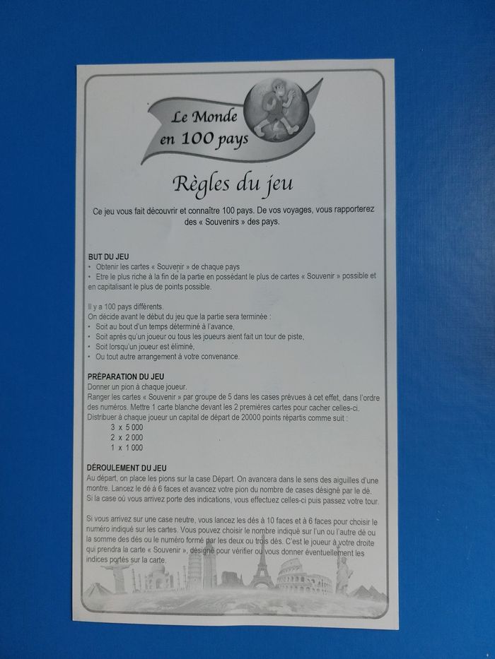 Jeu de société NEUF : Le monde en 100 pays - photo numéro 2