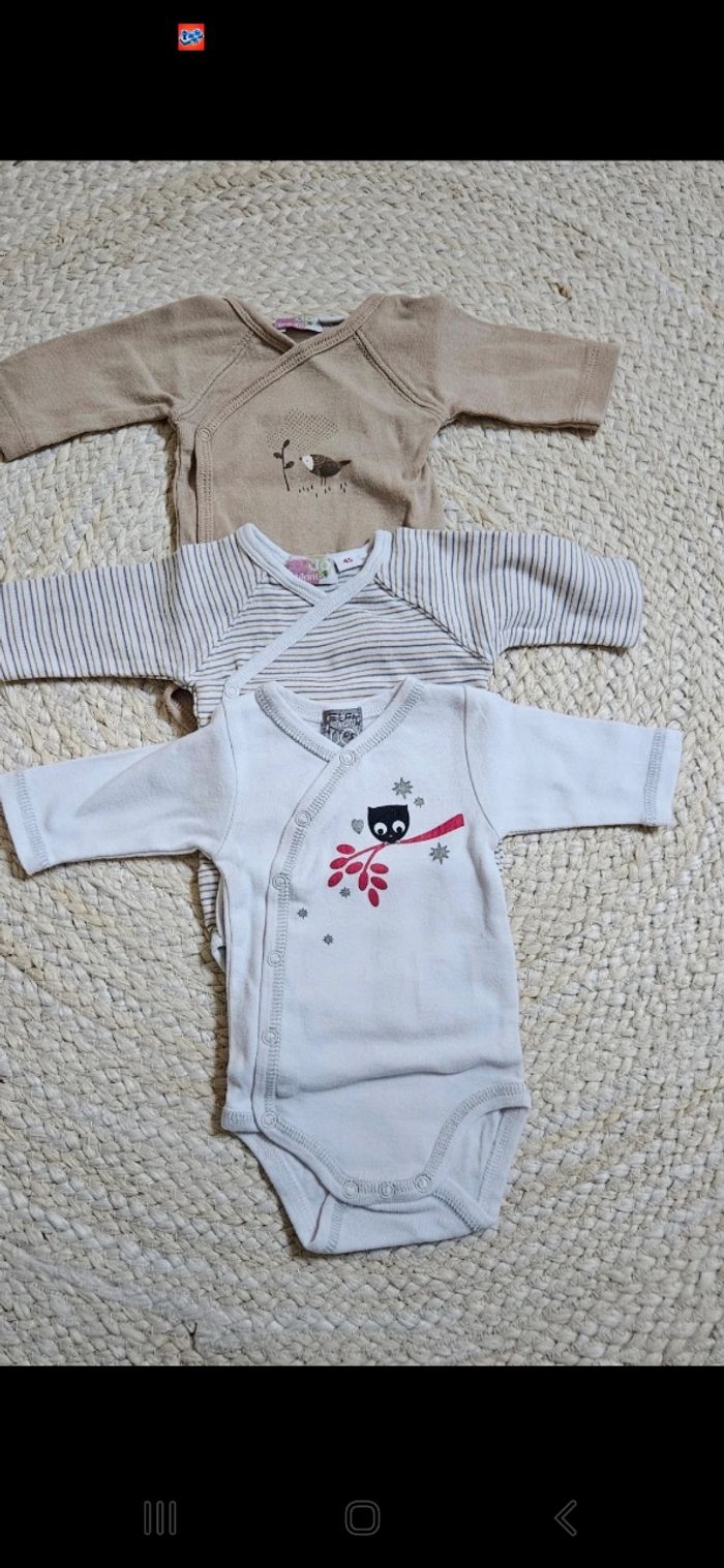 Lot de 3 bodies prématurés