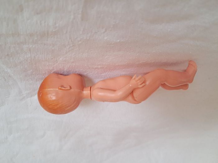 Poupée garçon cs Italie blond yeux bleus dormants Hauteur 14 cm ancien - photo numéro 5