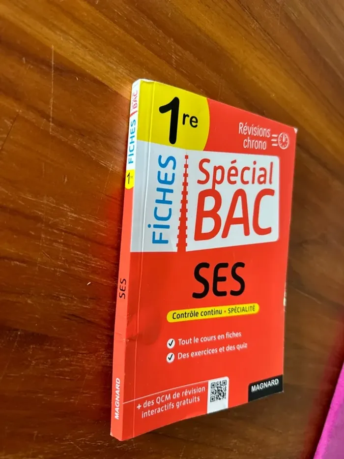 Livre fiche spécial bac, S. E.S - photo numéro 2