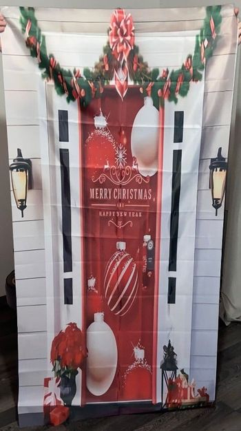 Déco noël bannière taille 90x180cm