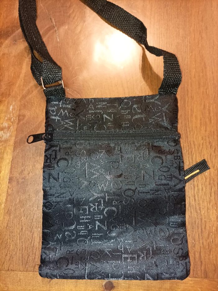 Sacoche homme noire 18/14cm TB - photo numéro 3