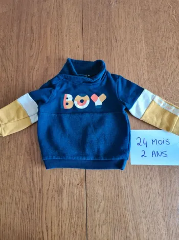 Pull col roulé