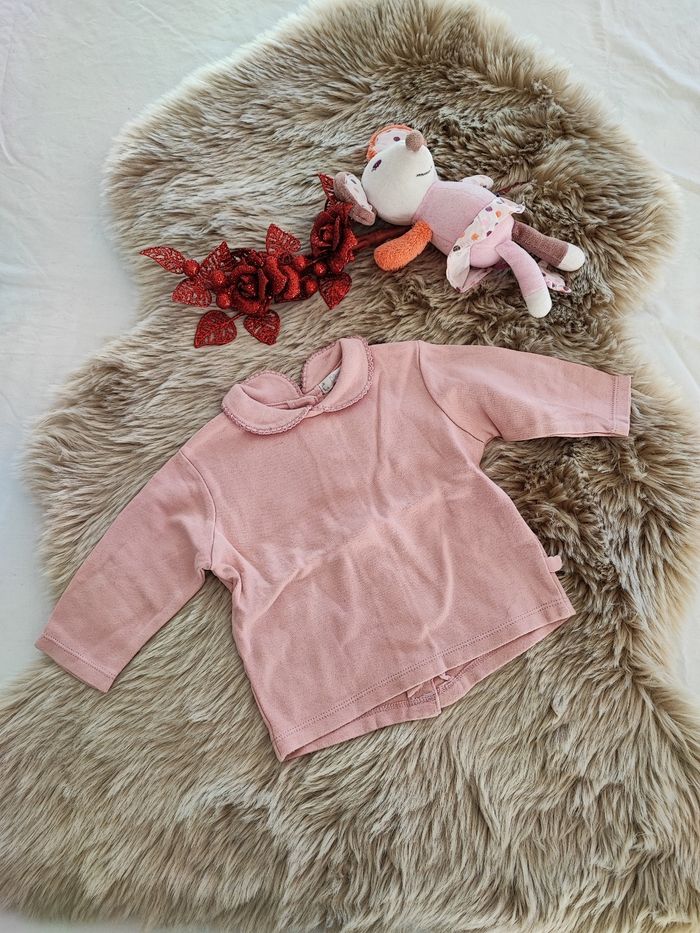 Polo rose Kiabi 9 mois