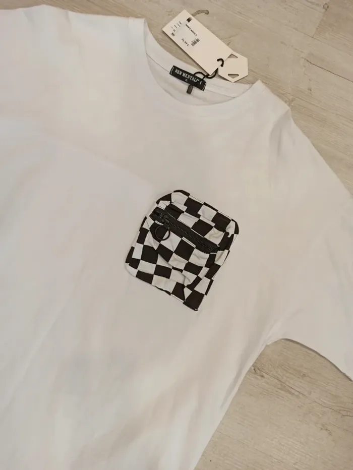 Tee shirt blanc et noir homme xl - photo numéro 3