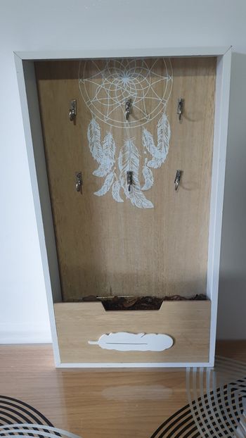 Porte clé mural botanique