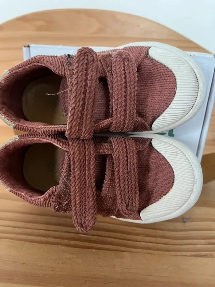 Baskets chaussures basses rose foncé vertbaudet 22 - photo numéro 5