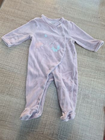Pyjama velours Vertbaudet 3 mois
