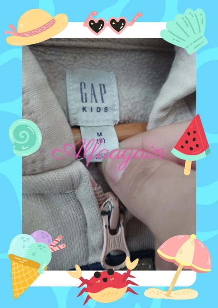 Gilet rose gap 8ans - photo numéro 5