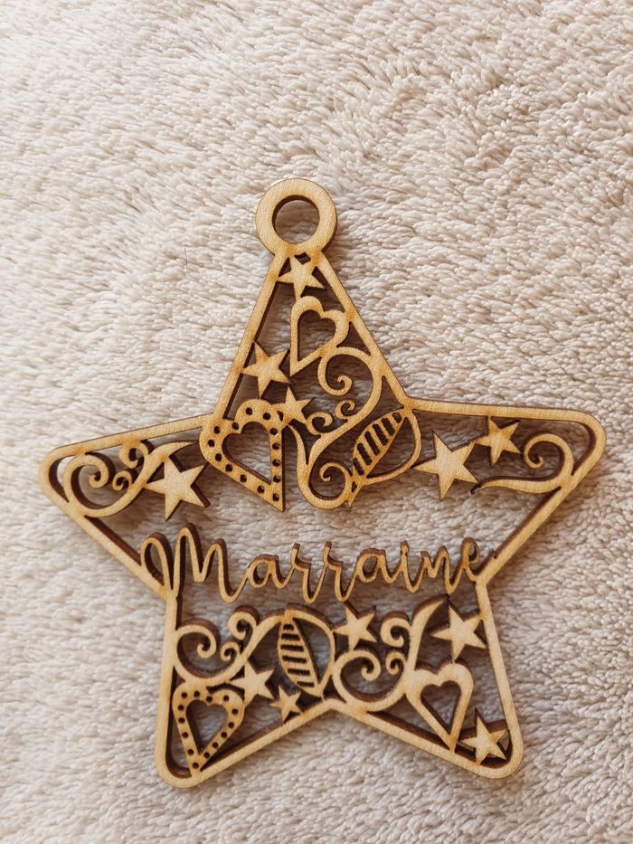 boule de Noël en bois