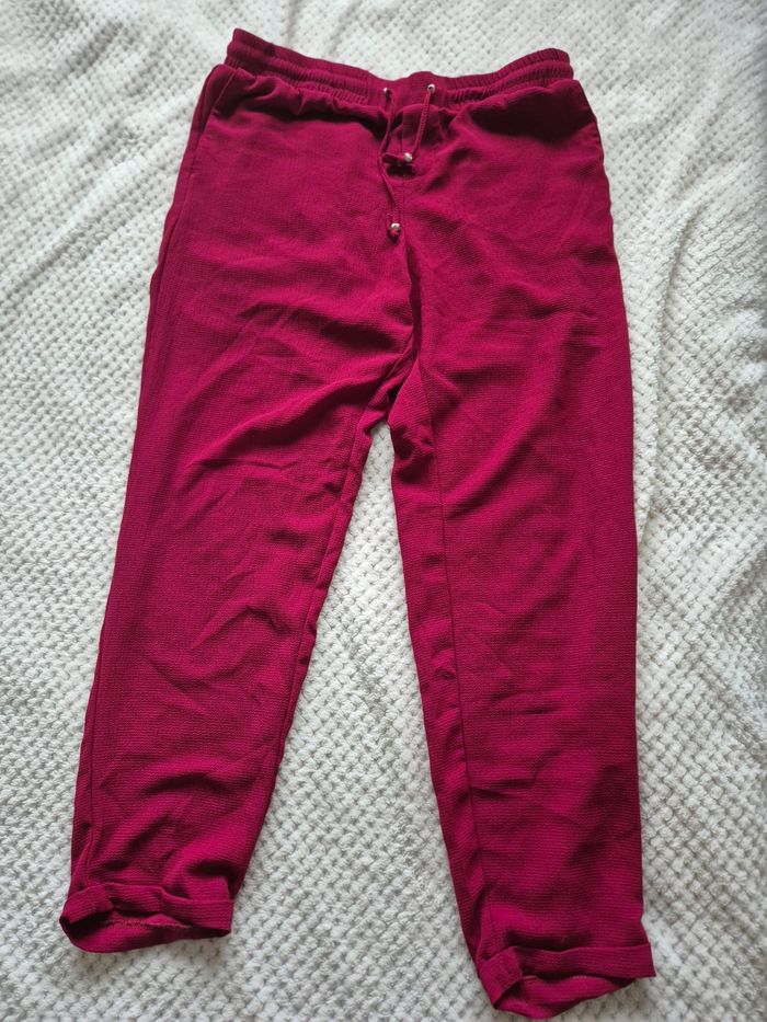 Pantalon fluide bordeaux - photo numéro 7