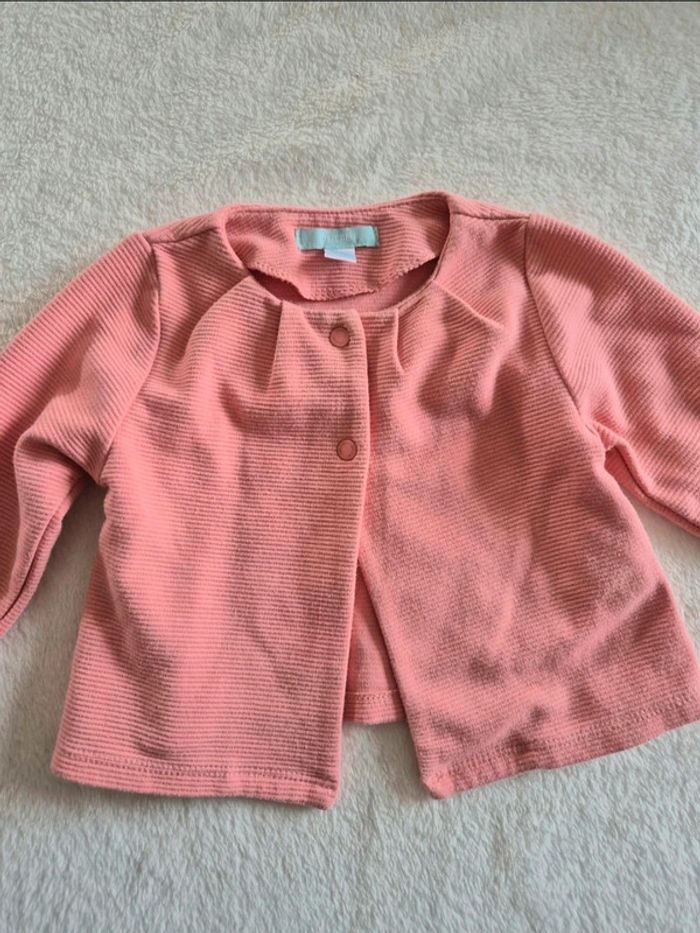 Gilet rose obaibi 6 mois - photo numéro 2