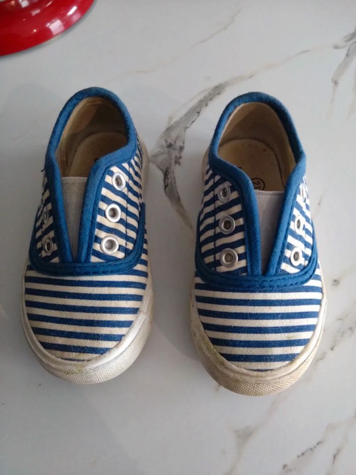 Ballerines chaussures en toile été bébé t 21 - photo numéro 2