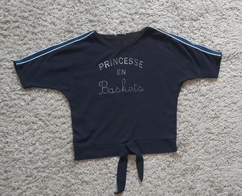 T-shirt top à nouer imprimer