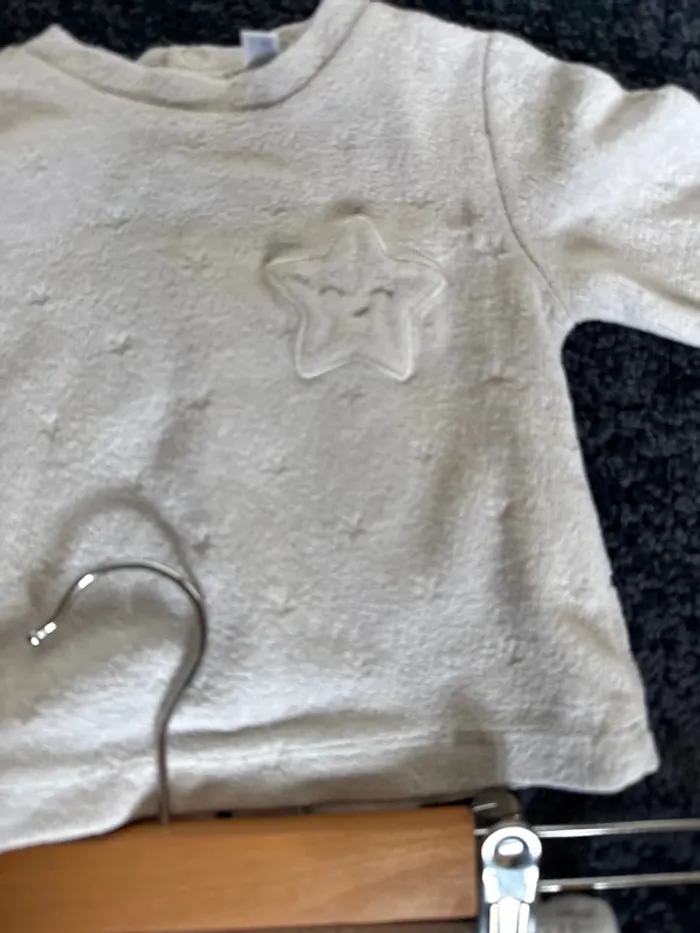 Pyjama indexé 1 mois gris argent bébé fille / garçon - photo numéro 2
