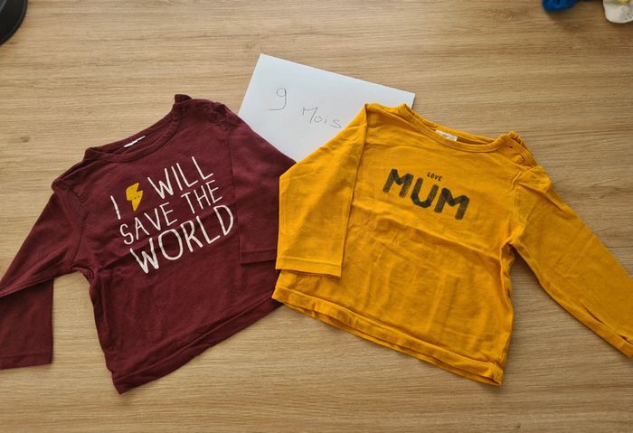 Lot t-shirt manches longues