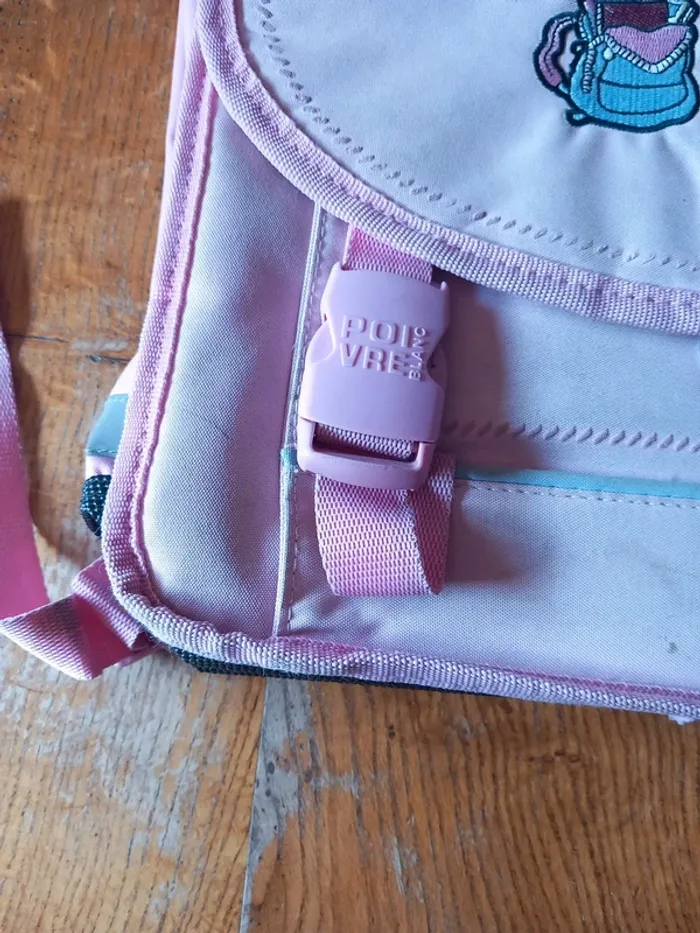 🗑cartable à dos rose Poivre Blanc - photo numéro 2