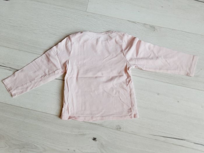 Vêtement bébé fille tee-shirt manches longues rose Obaïbi écureuil 18 mois - photo numéro 3