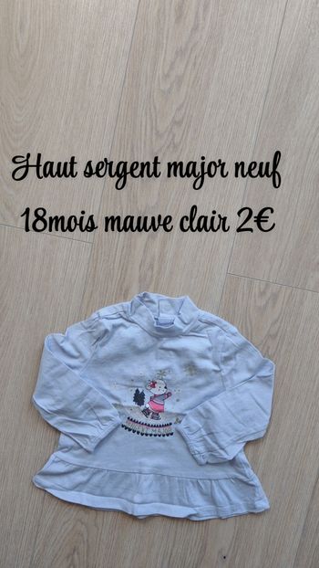 Haut sergent major 18mois neuf