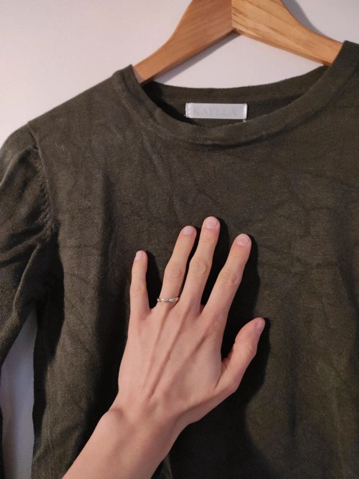 Pull fin kaki - photo numéro 3