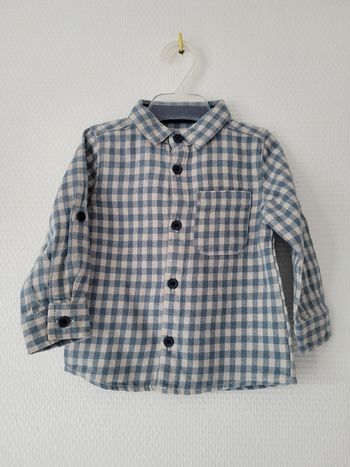 Chemise à carreaux Mini Rebel 6 mois TBE