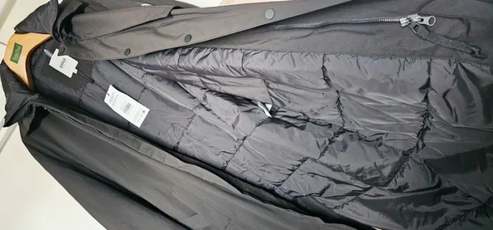 Manteau Doudoune Gabardine Parka Déperlant Aigle Taille L - photo numéro 6