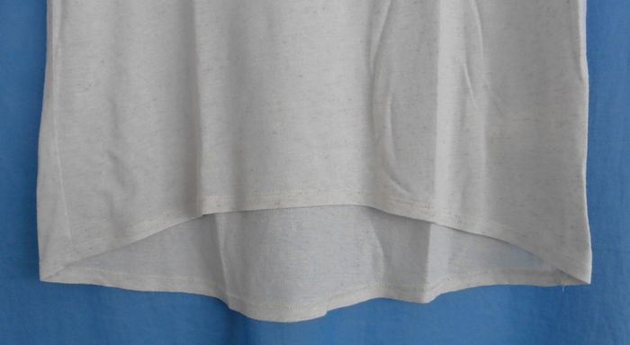 T shirt beige mouchete. Imprime 2 tetes de guepard. Etam. Taille 38 - photo numéro 4