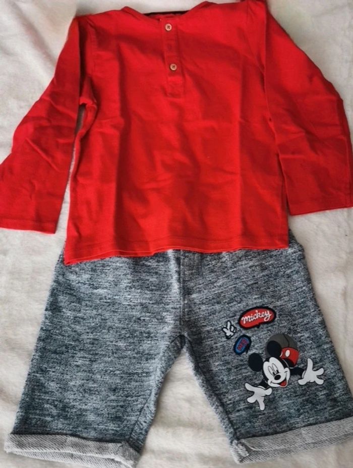 Ensemble Bermuda Mickey Taille 36 mois