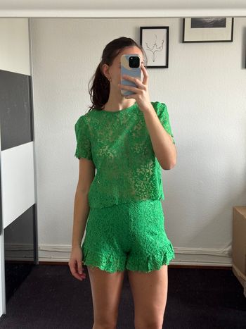 Ensemble dentelle vert Zara