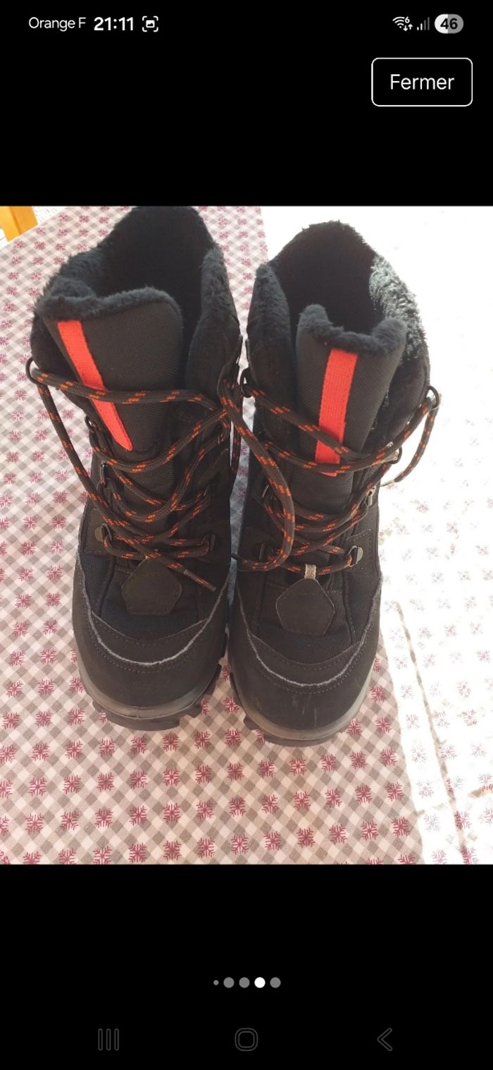 Chaussures 👟 montantes fourrées Quechua 34 - photo numéro 6