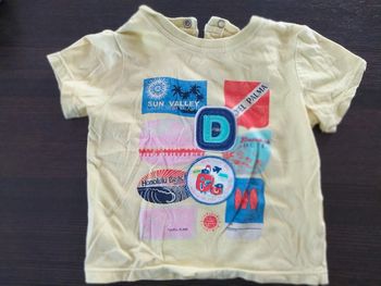 T-shirt été manche courte DPAM 12 mois vert pomme