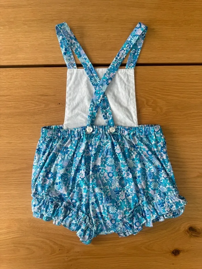 Combishort / Combinaison en tissu liberty June - Taille 36 Mois/3 Ans - photo numéro 8
