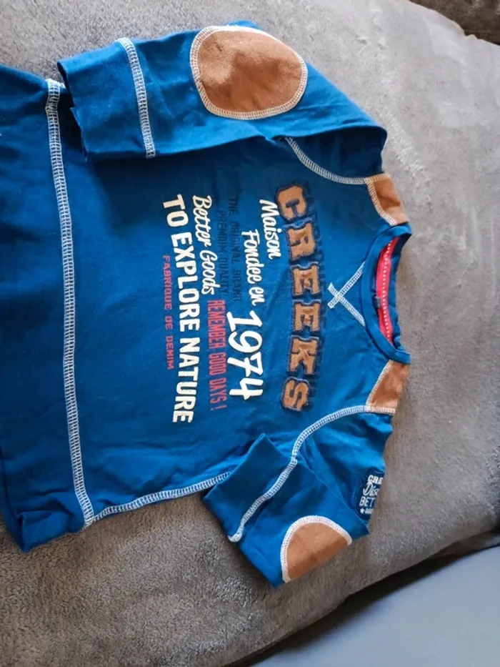 Tee shirt manche longue, 3 ans, Creeks - photo numéro 2