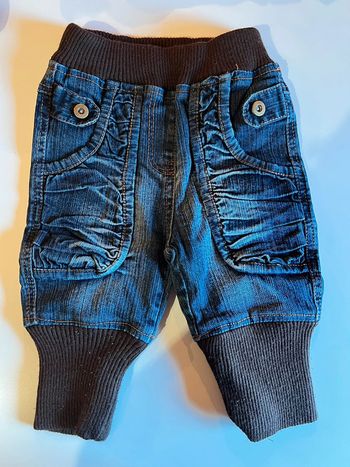 Pantalon en jeans avec élastique