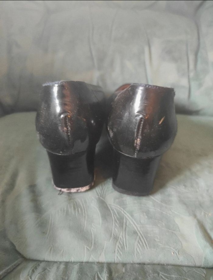 Kitten heel mocassin escarpins babies petit talon vintage retro - photo numéro 3
