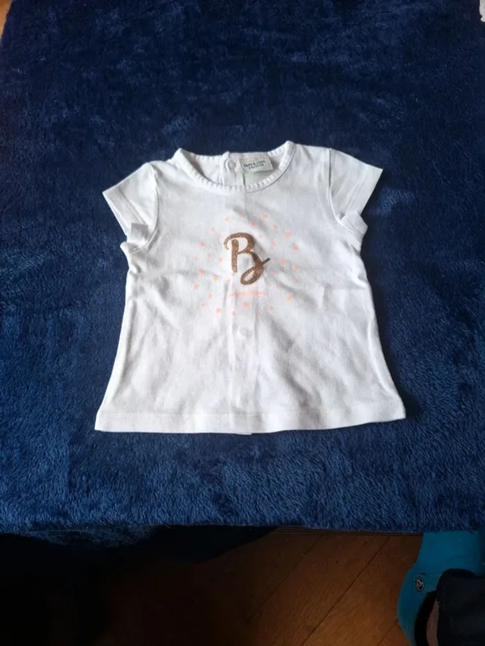 T-shirt mc "B comme bisous" - photo numéro 1