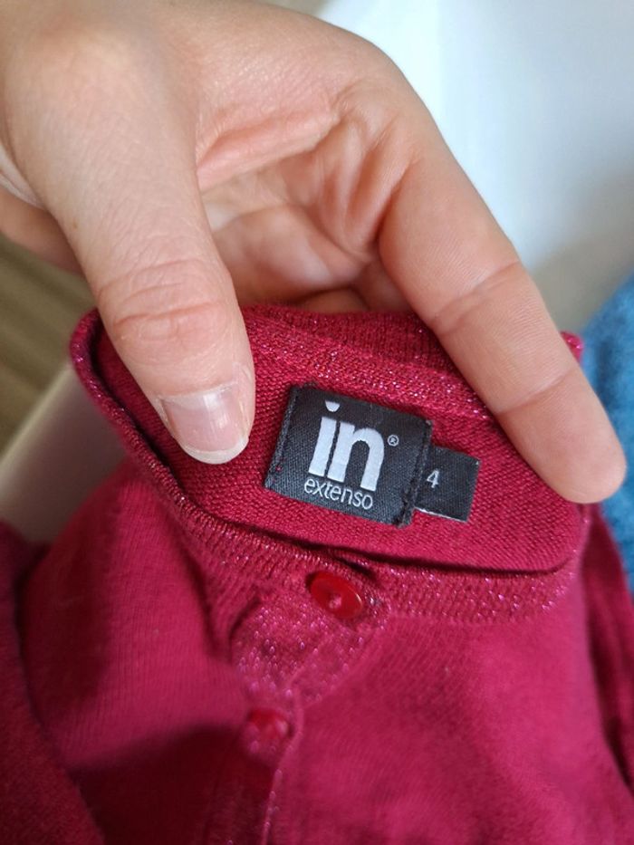 Gilet rose fille 4 ans - photo numéro 2