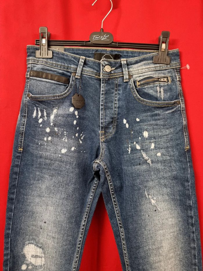 Project X Paris jean homme skinny T19947 Bleu Denim * T38/40 * - photo numéro 4
