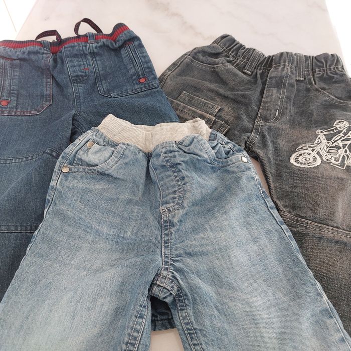 Lot 3 jeans doublé intérieur garçon 23 mois - photo numéro 2