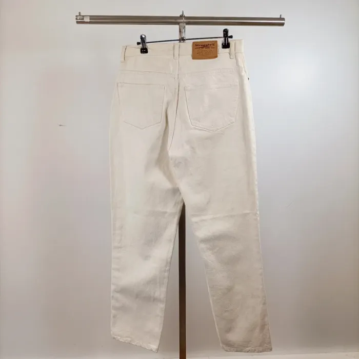 Jean blanc cassé Struggle’S coupe droite 100% coton taille 42 A1499 - photo numéro 6